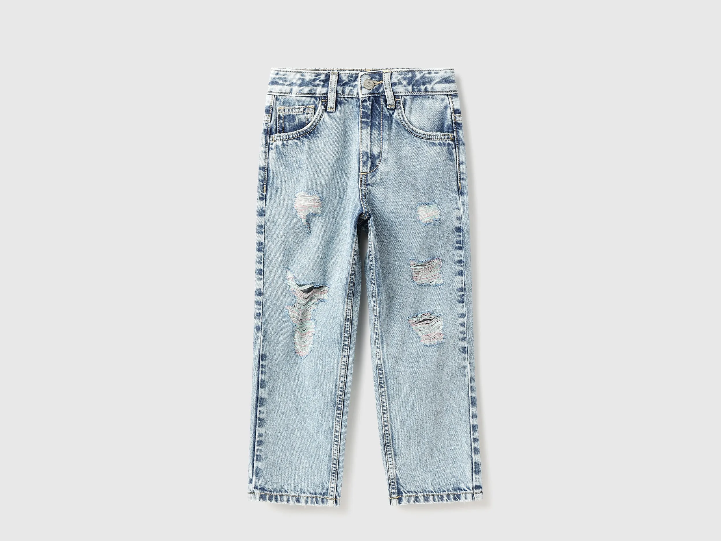 Solid Straight Fit Jeans