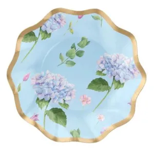 Sophistiplate Hydrangeas Wavy Appetizer/Dessert Bowls