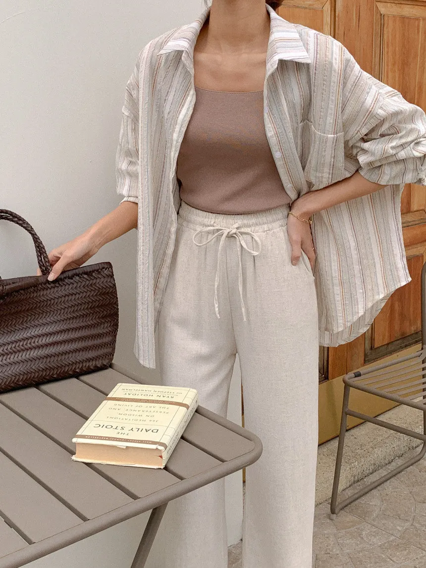 Square-Neck Knit Sleeveless