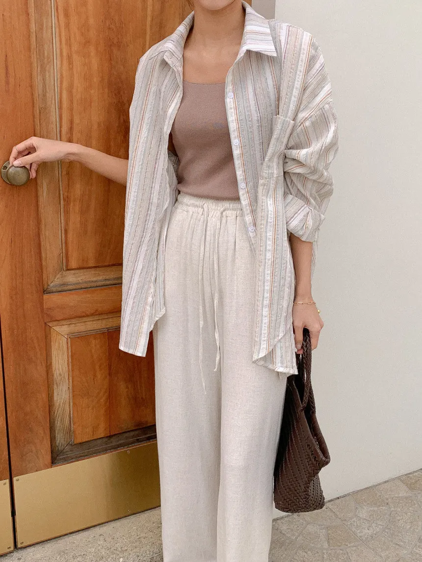 Square-Neck Knit Sleeveless