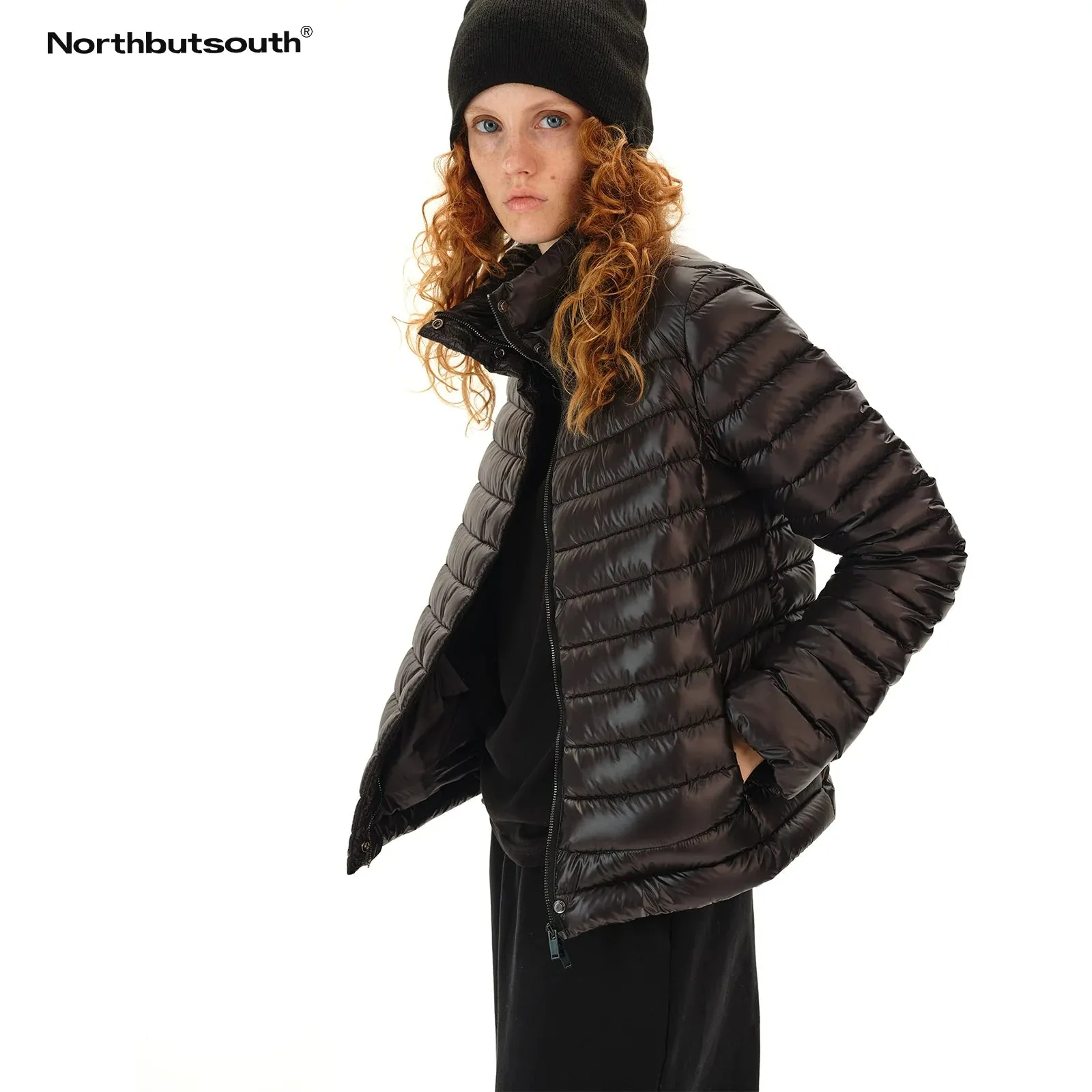 Stand Collar Quilted Down Jacket