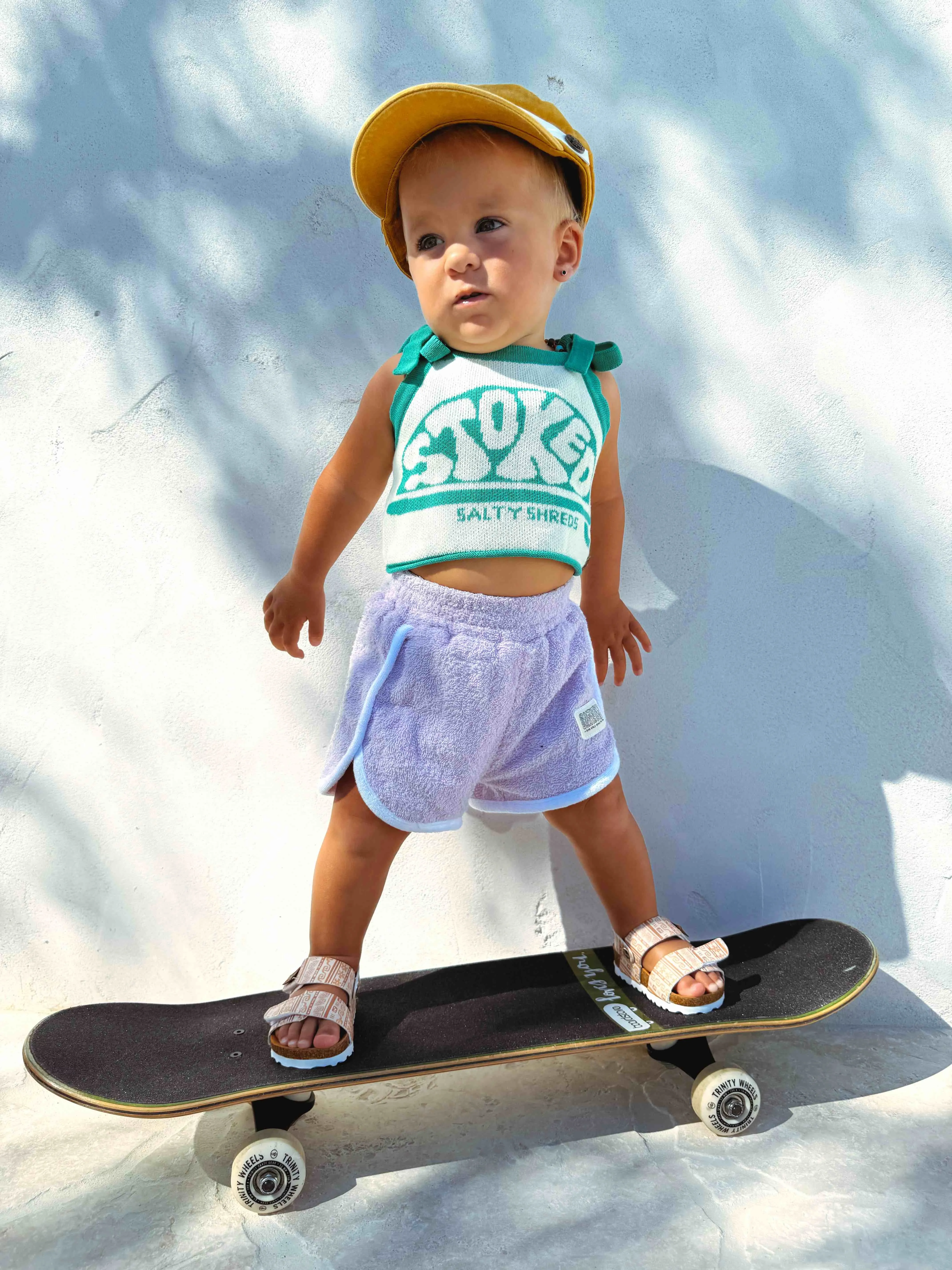 Stoked knit summer tye crop - Girls