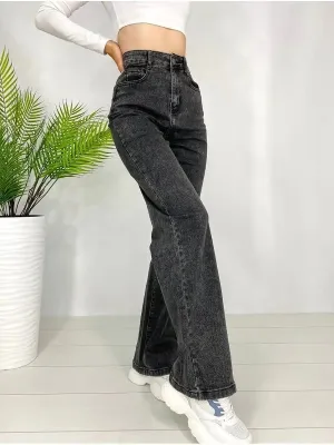 Stonewash Streamline Wide Fit Jeans
