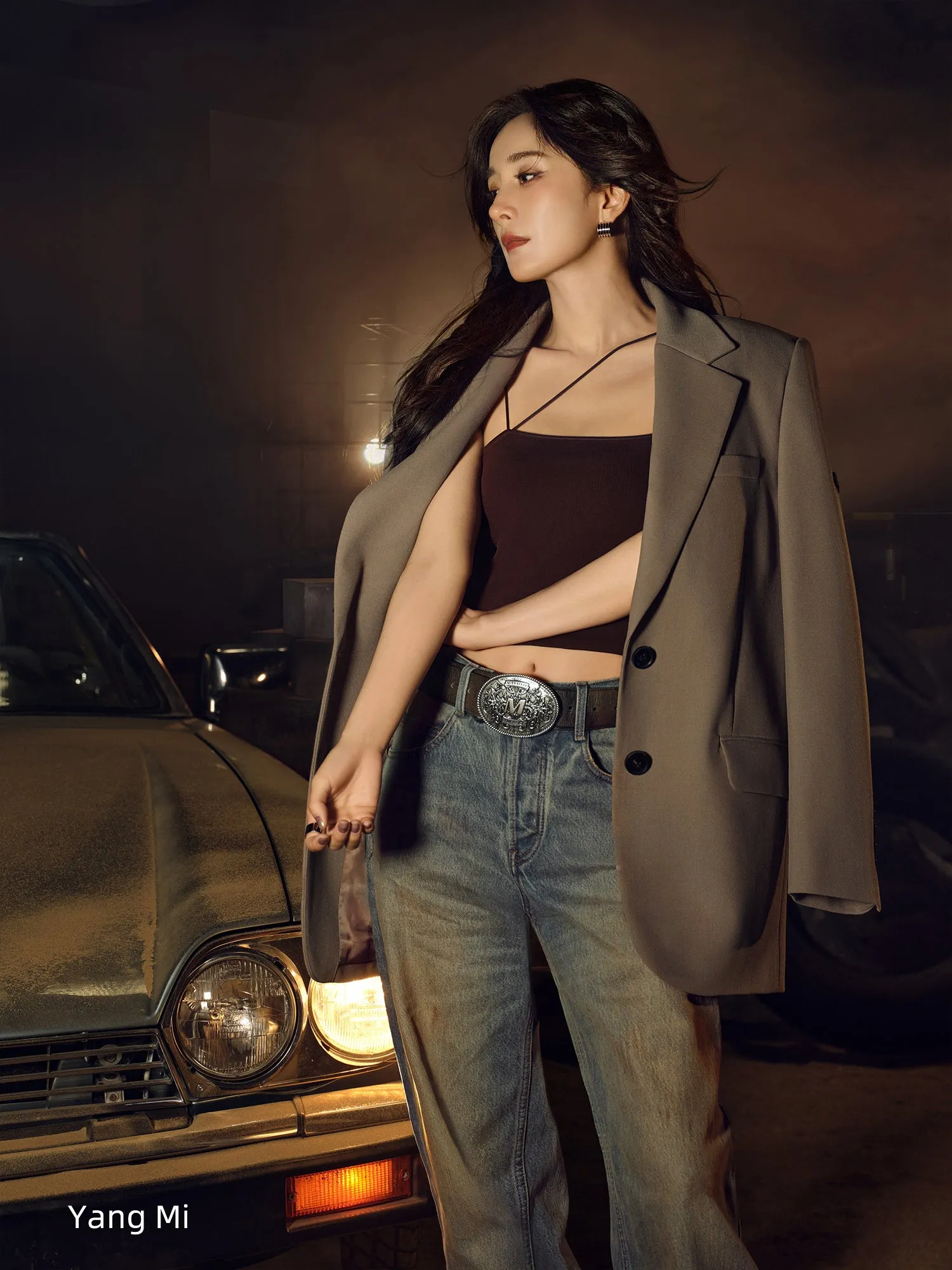 Straight Fit Wasteland Style Jeans