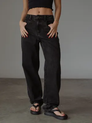 STRAIGHT REGULAR JEAN  - DEEP BLACK