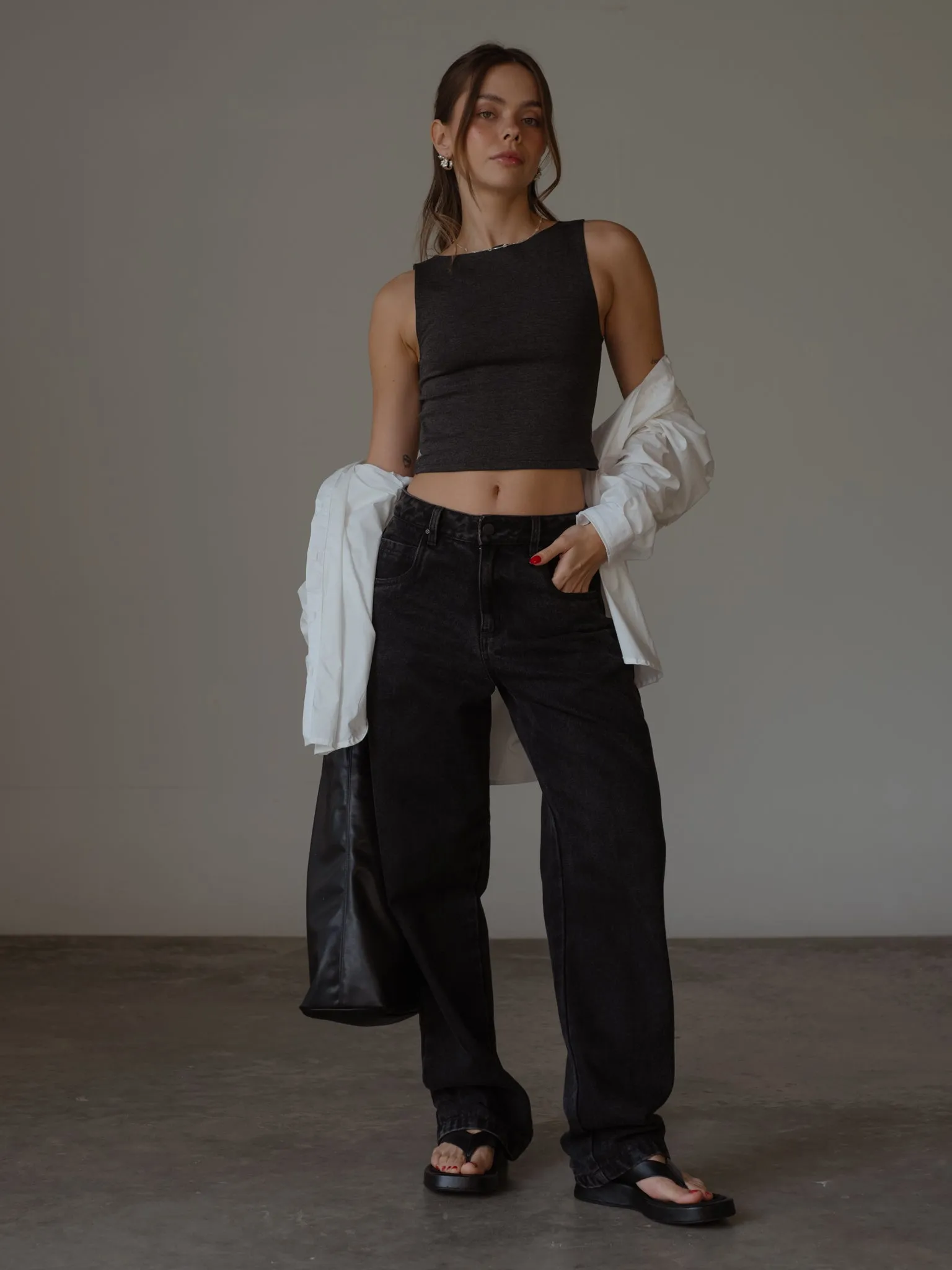 STRAIGHT REGULAR JEAN  - DEEP BLACK