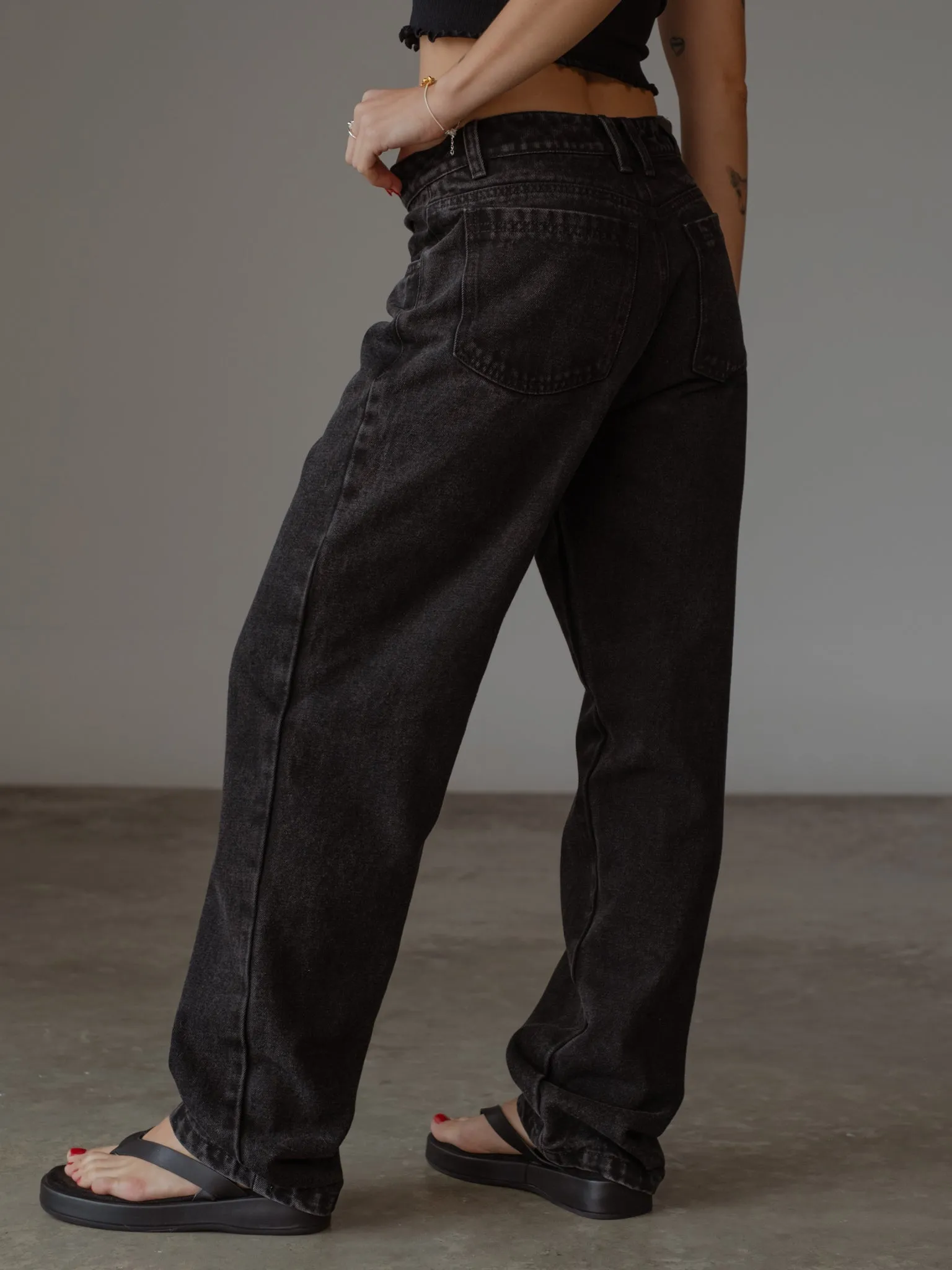STRAIGHT REGULAR JEAN  - DEEP BLACK