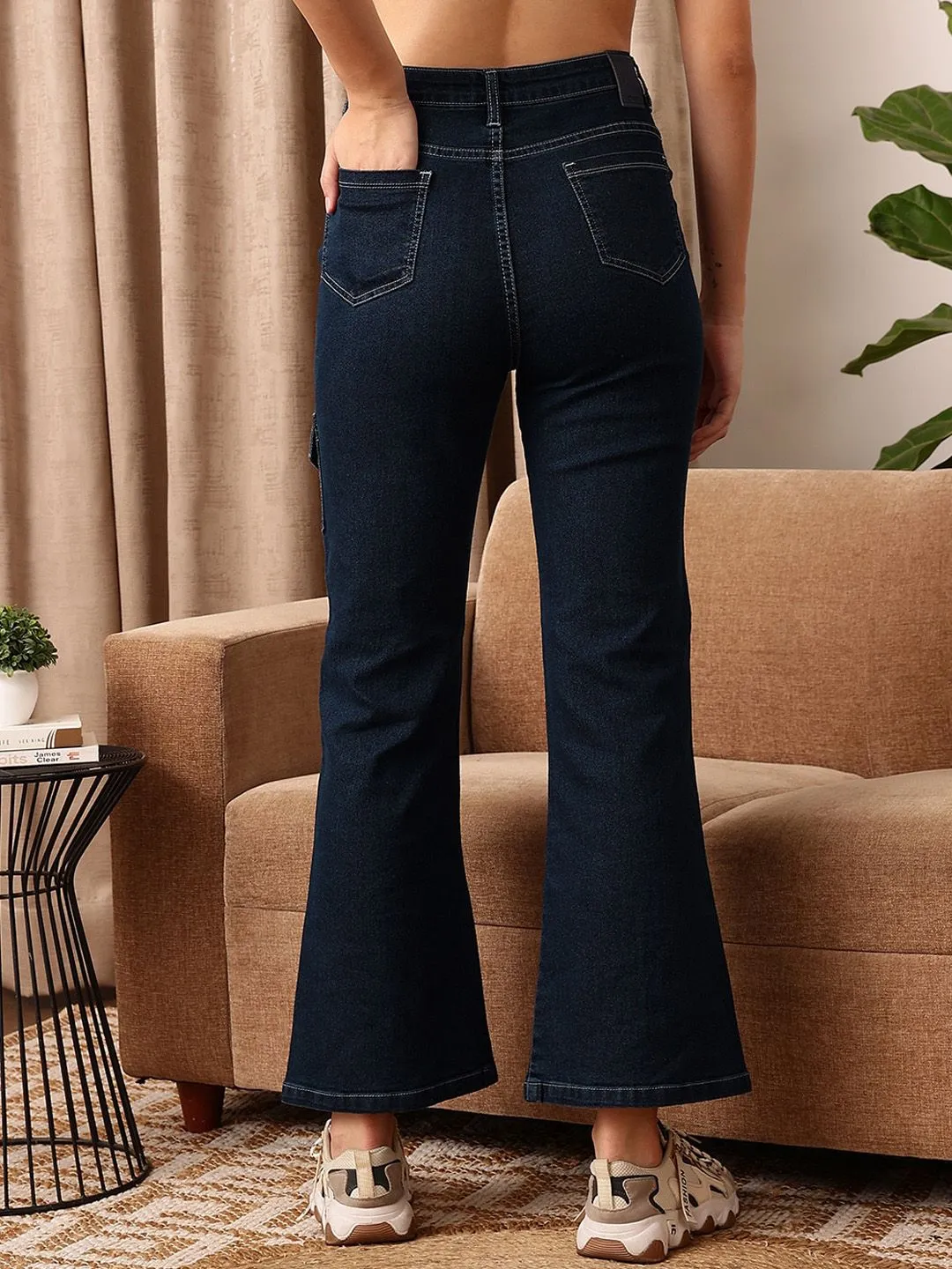 STREET 9 Women Comfort Clean Look Stretchable Bootcut Jeans