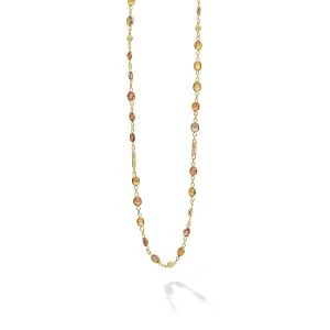 Studio 18K Orange Sapphire Necklace