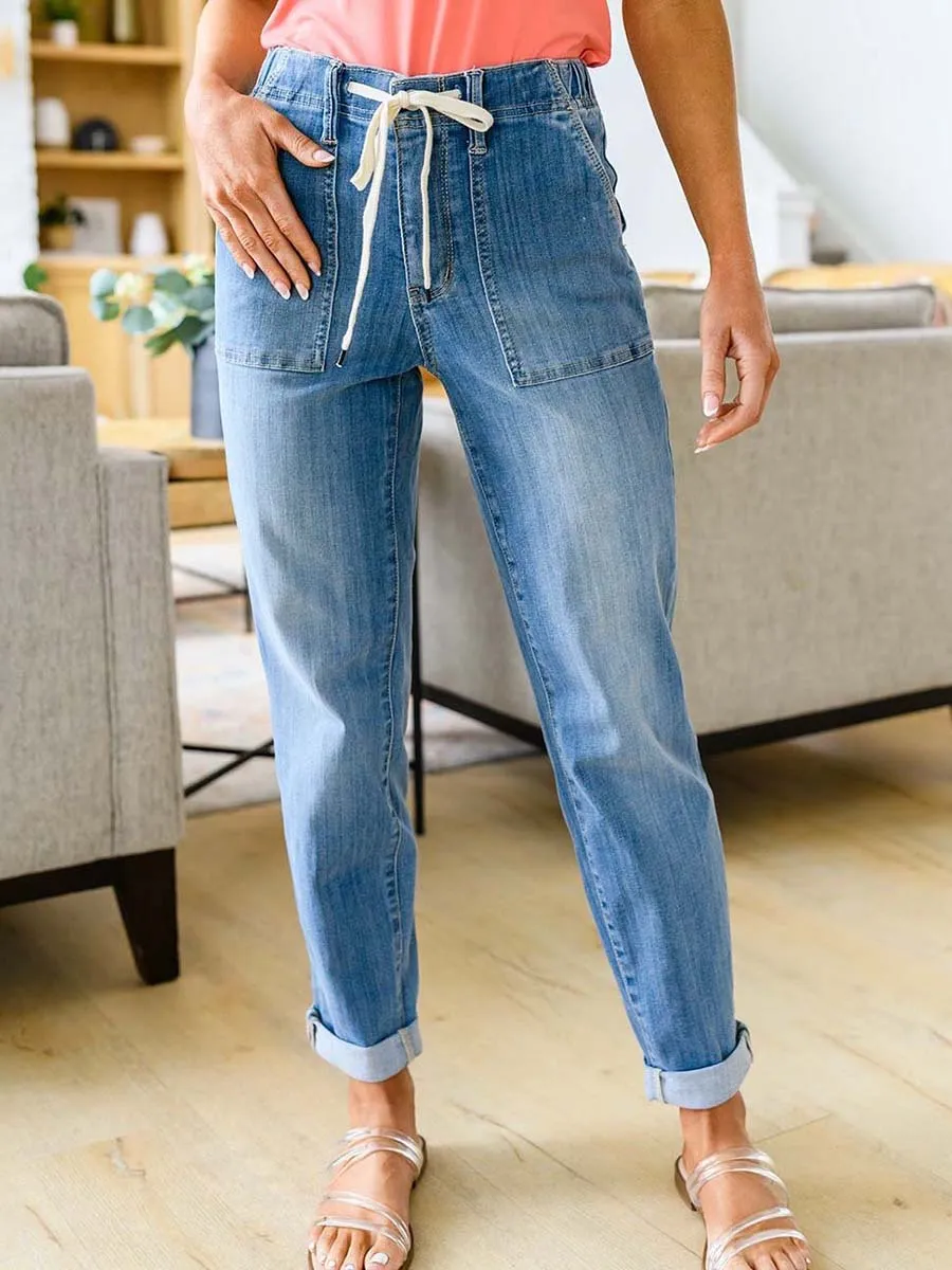Stunncal Pull On Denim Joggers
