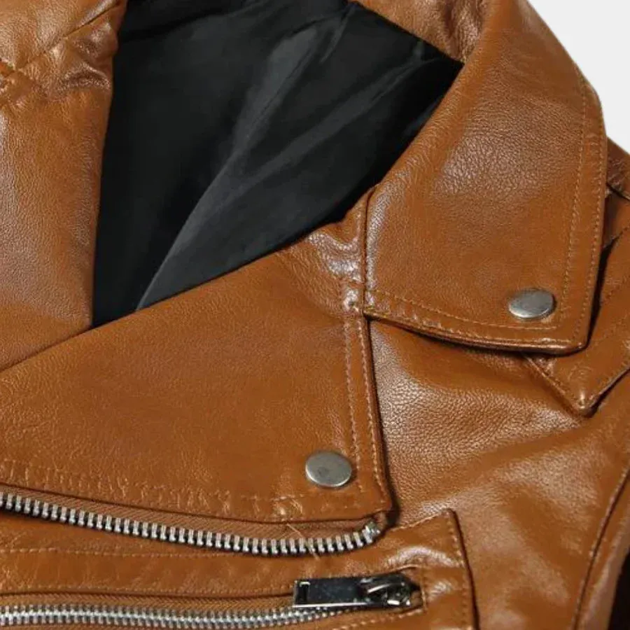 Stylish modern men's zip-up biker jacket, perfect for any occasion