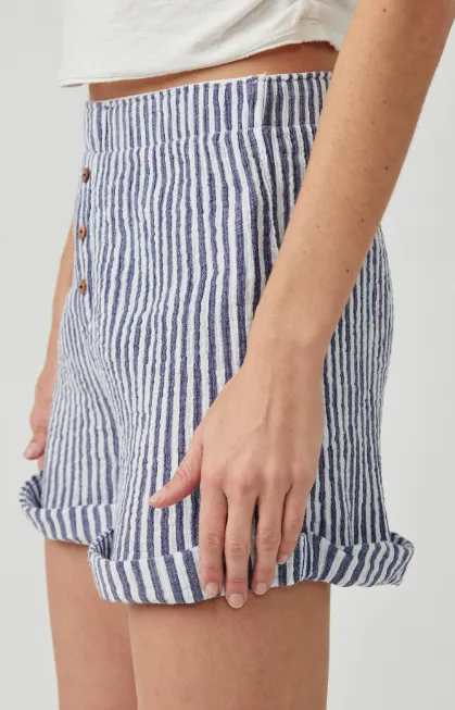 Sunday Morning Boxer Navy Stripes