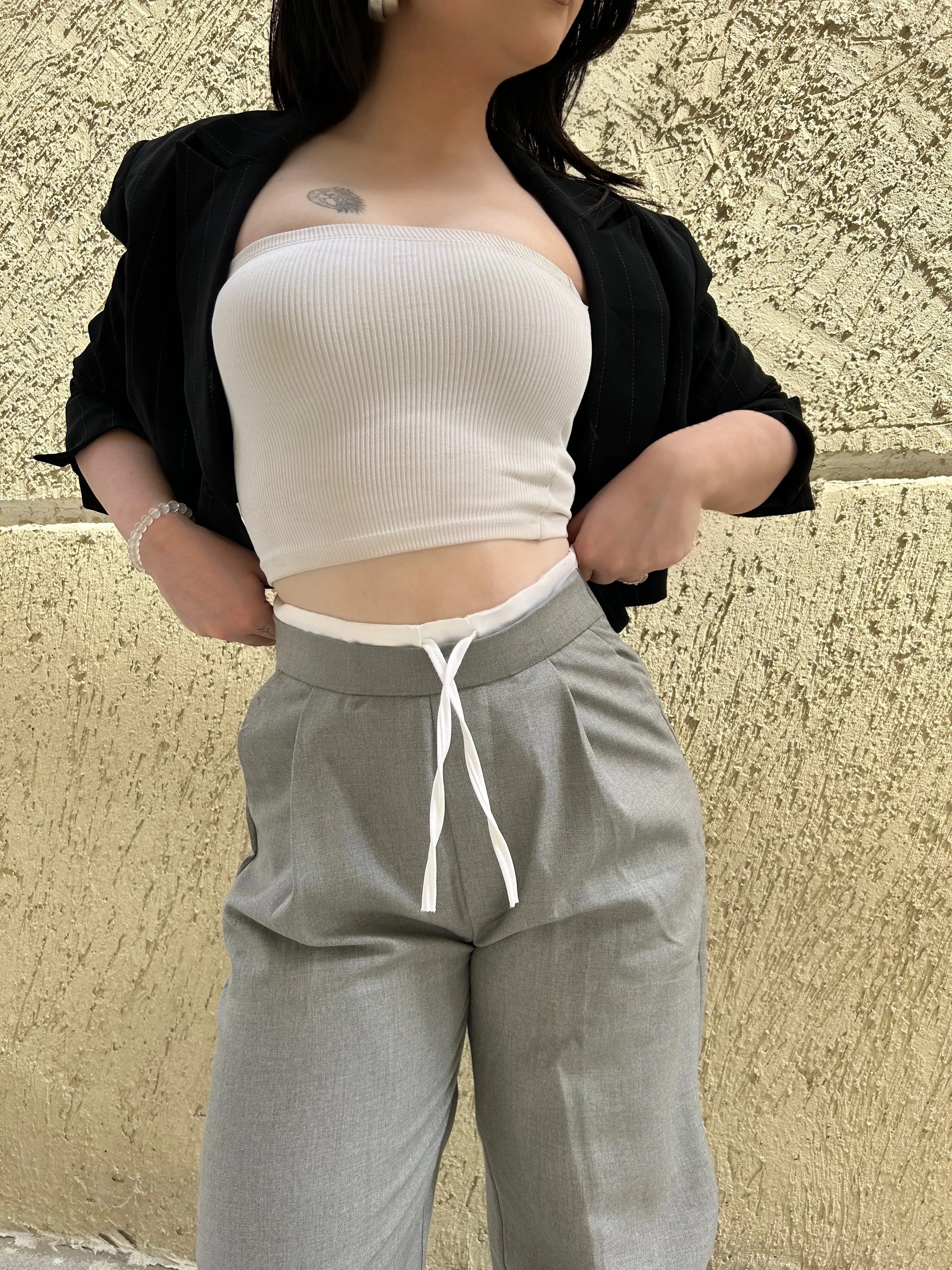 Tailored Drawstring Trousers