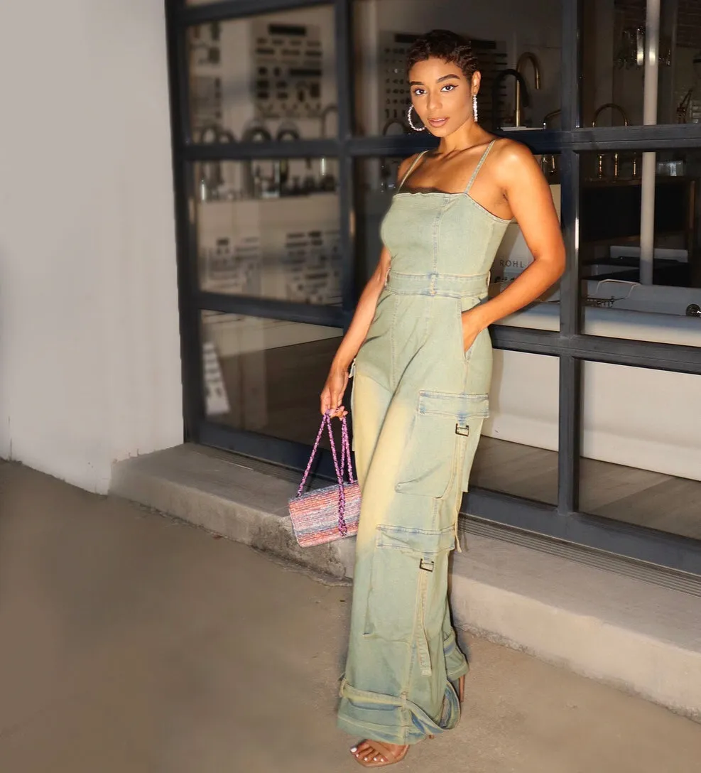 That Cargo Jumpsuit (SAND WASH) RESTOCKED