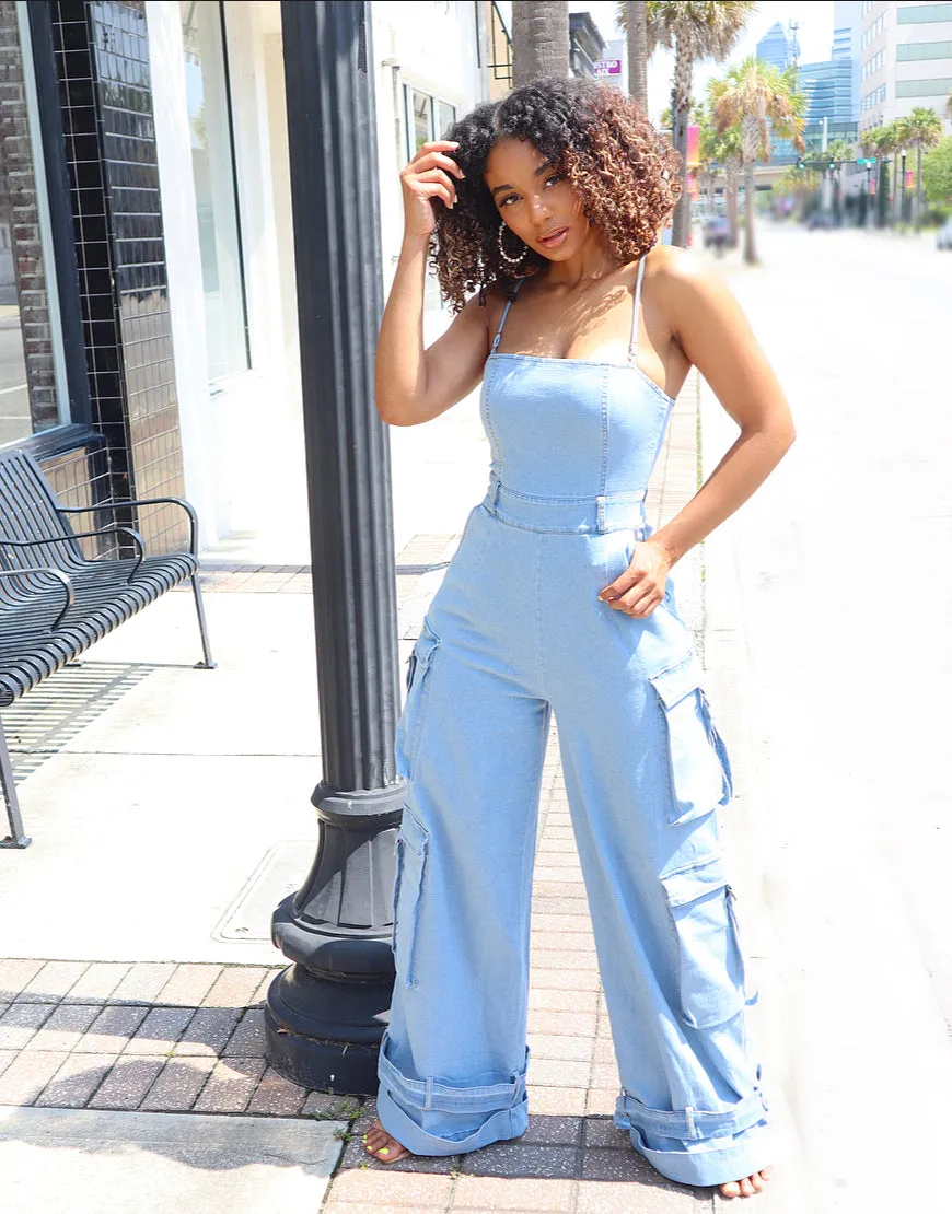 That Cargo Jumpsuit (SAND WASH) RESTOCKED