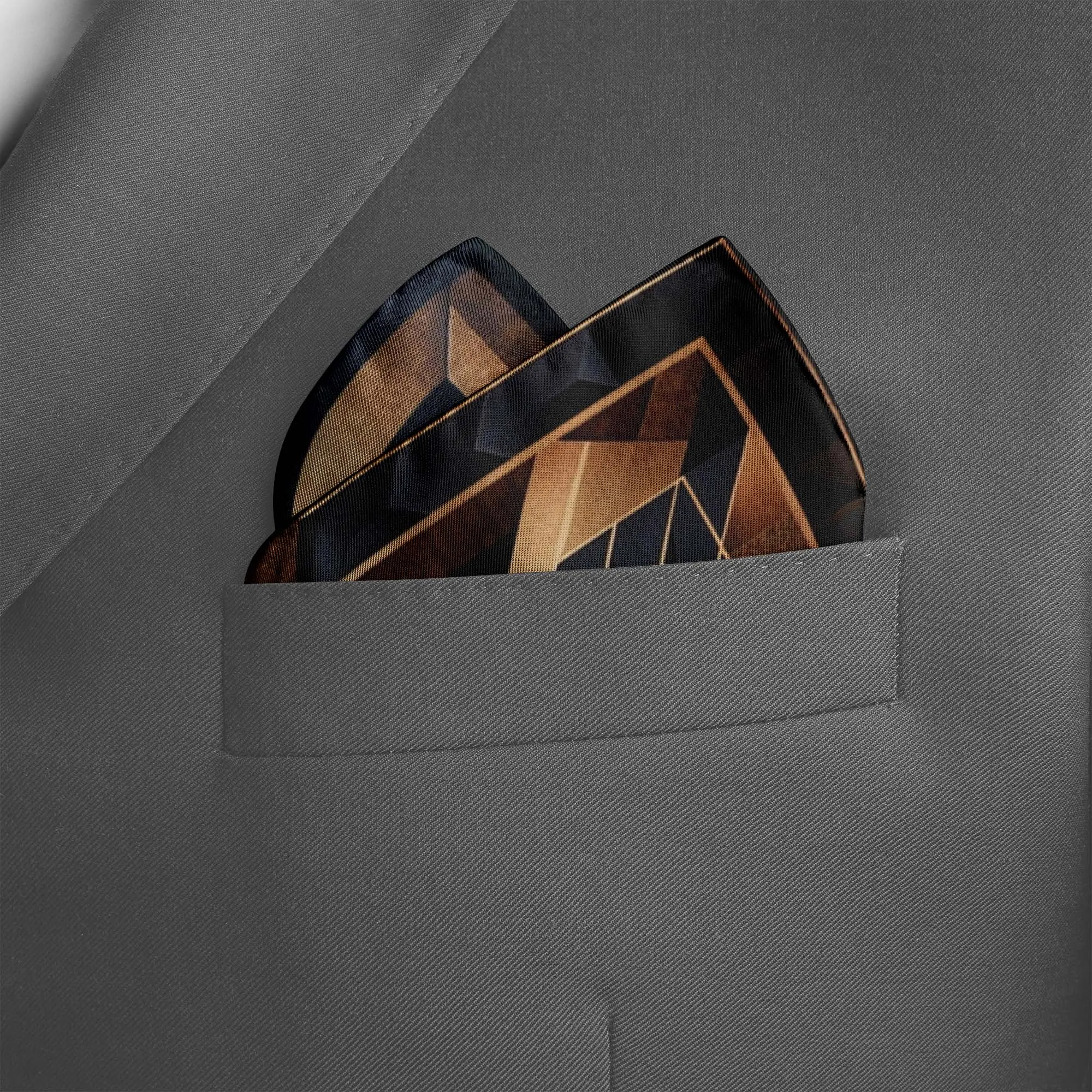 THE LIION SILK POCKET SQUARE