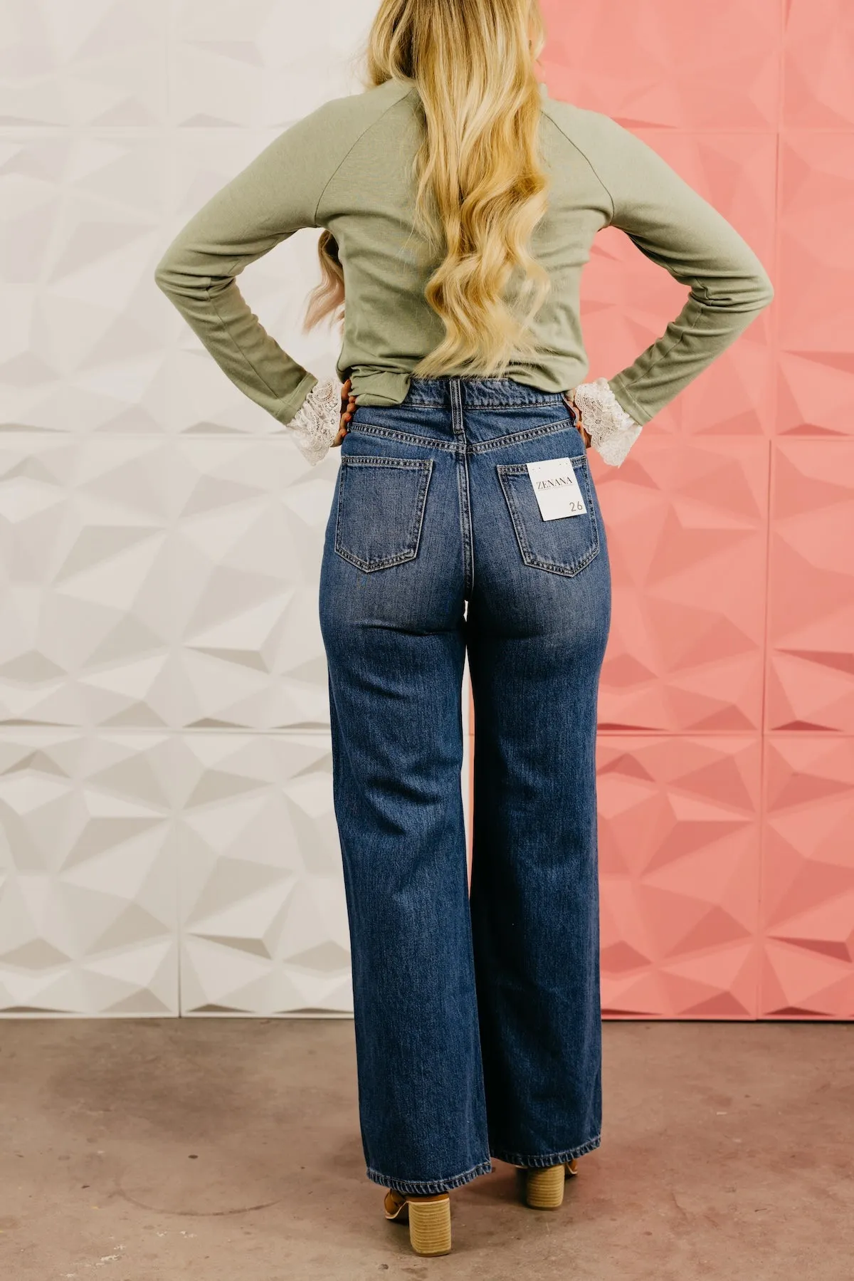 The Madilynn High Waist Wide Leg Denim