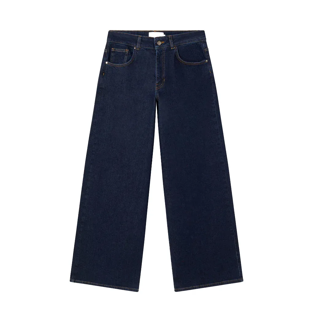 THINKING MU Dark Clean Hedda Jeans