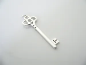 Tiffany & Co Crown Key Pendant Large Charm 4 Necklace Bracelet Love Gift T Co