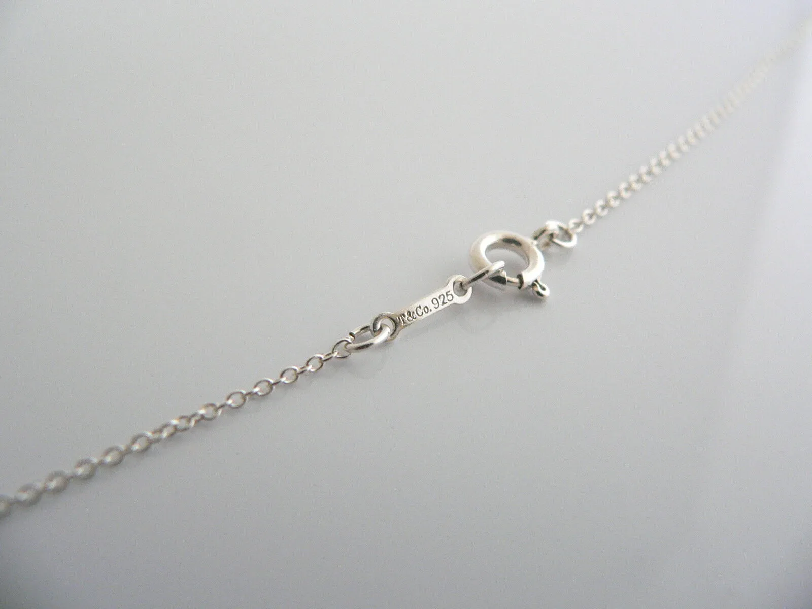 Tiffany & Co Palina Red Heart Necklace Pendant 19 Inch Chain Gift Pouch Art Rare