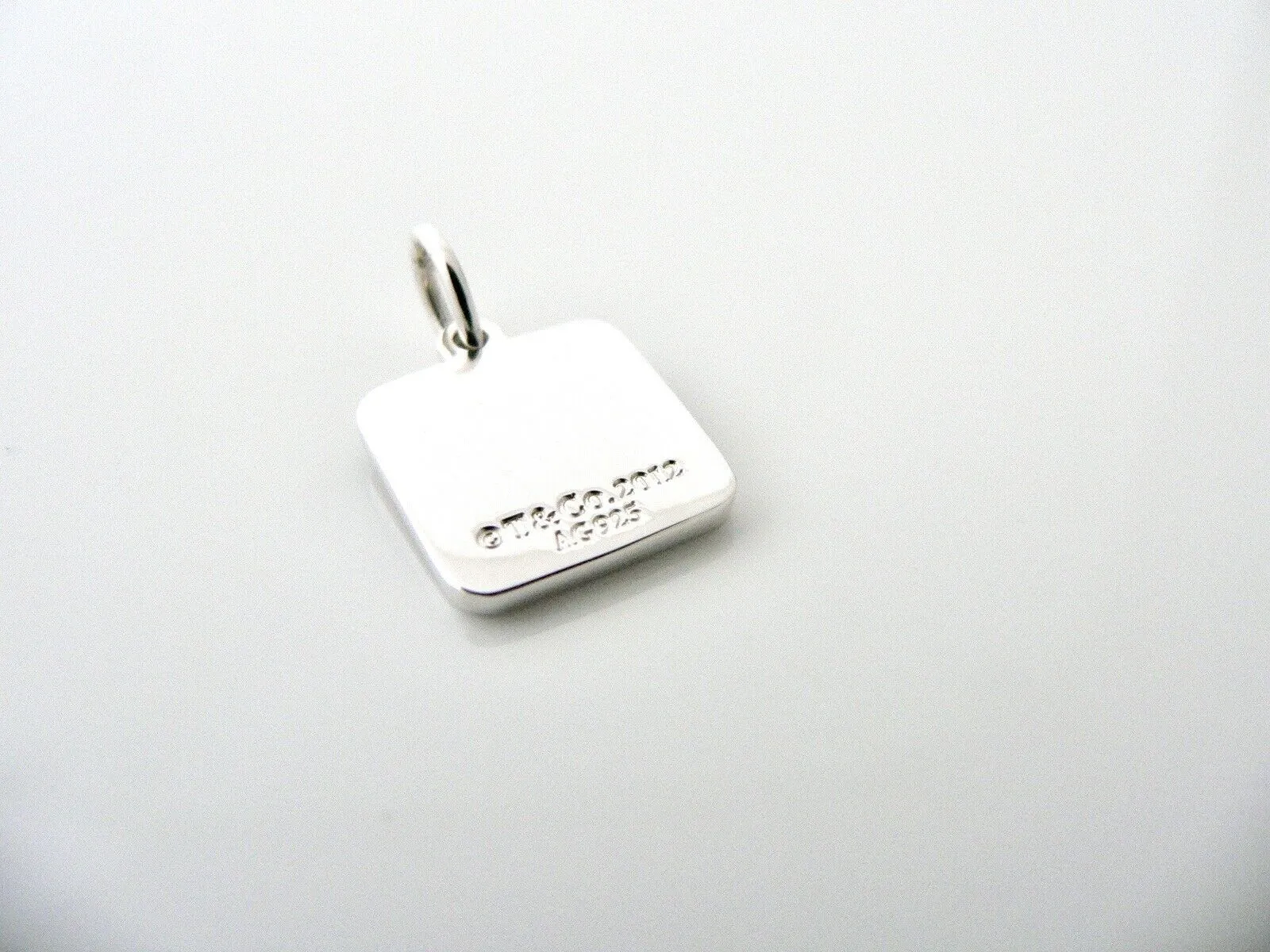 Tiffany & Co Shopping Bag Charm Gift Bag Pendant Lexicon Excellent Silver Love