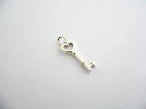 Tiffany & Co Silver Heart Key Pendant Charm for Necklace Bracelet Love Gift