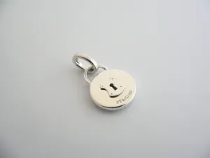 Tiffany & Co Silver Large Round Locks Key Hole Charm Pendant 4 Necklace Bracelet