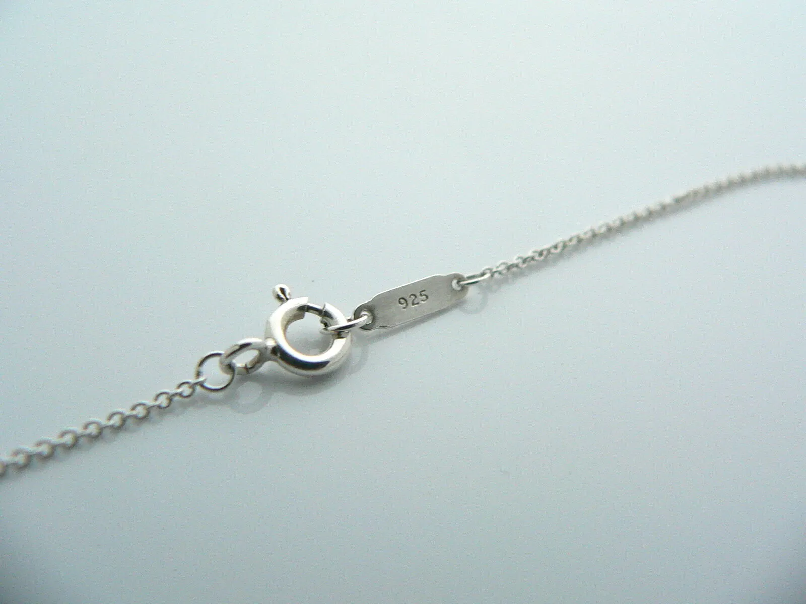 Tiffany & Co Silver Locks Circle Round Necklace Pendant Charm 16.7 In Gift Love