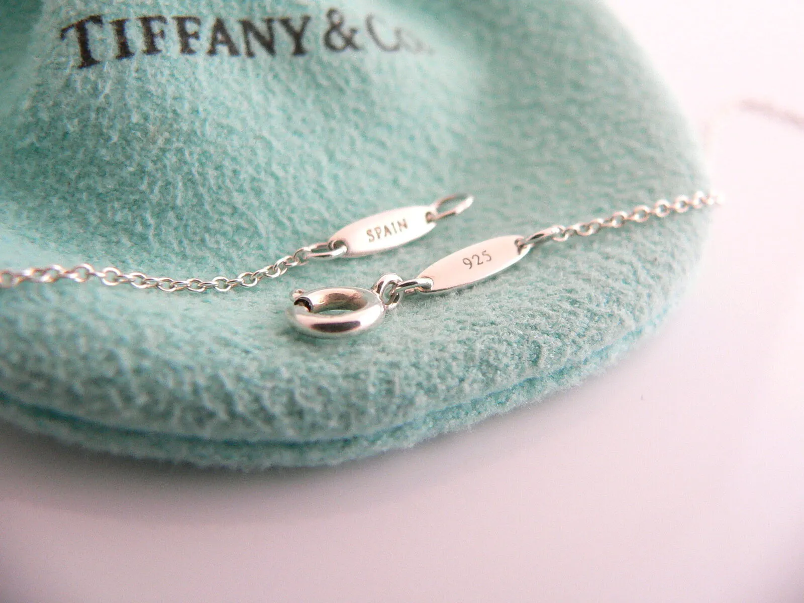 Tiffany & Co Silver Peretti Large Rock Crystal Eternal Circle Necklace Gift Love