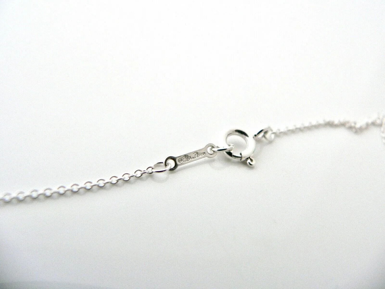 Tiffany & Co Silver Picasso Crown of Hearts Necklace Pendant Charm 19 In Longer