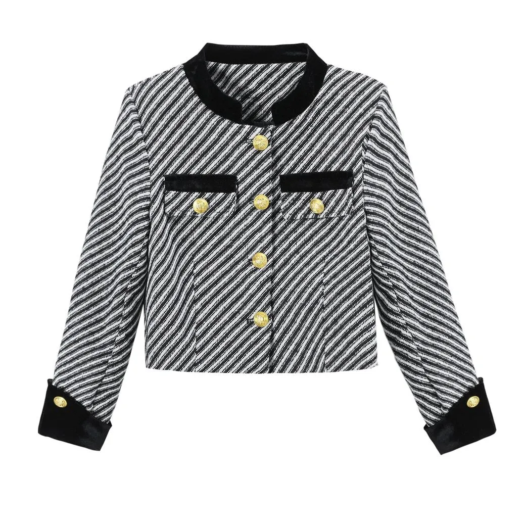 Timeless Striped Women's Blazer for a Chic Look