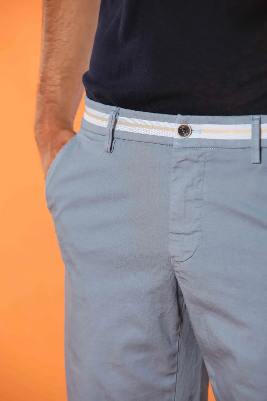 Torino Elegance men's chino bermuda shorts in stretch satin, slim fit