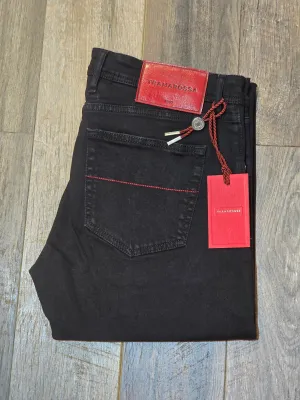 TRAMAROSSA MICHELANGELO Tapered Fit Jeans - Black Raw