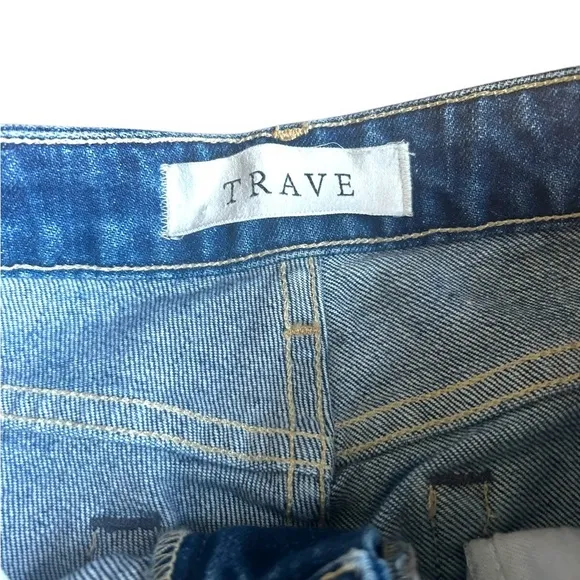 Trave Bradshaw Low Rise Slim Crop Jeans in Sweet Emotion Size 28 Frayed Hem