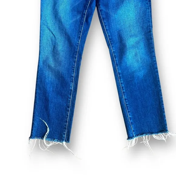 Trave Bradshaw Low Rise Slim Crop Jeans in Sweet Emotion Size 28 Frayed Hem