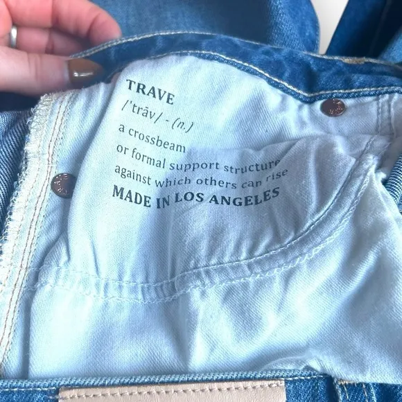 Trave Bradshaw Low Rise Slim Crop Jeans in Sweet Emotion Size 28 Frayed Hem