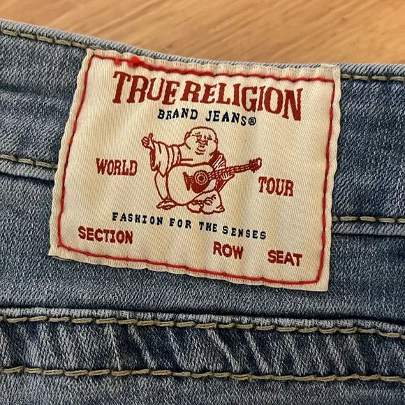 True Religion Womens 28  Halle Mid-Rise Skinny Fit Stretch Jeans