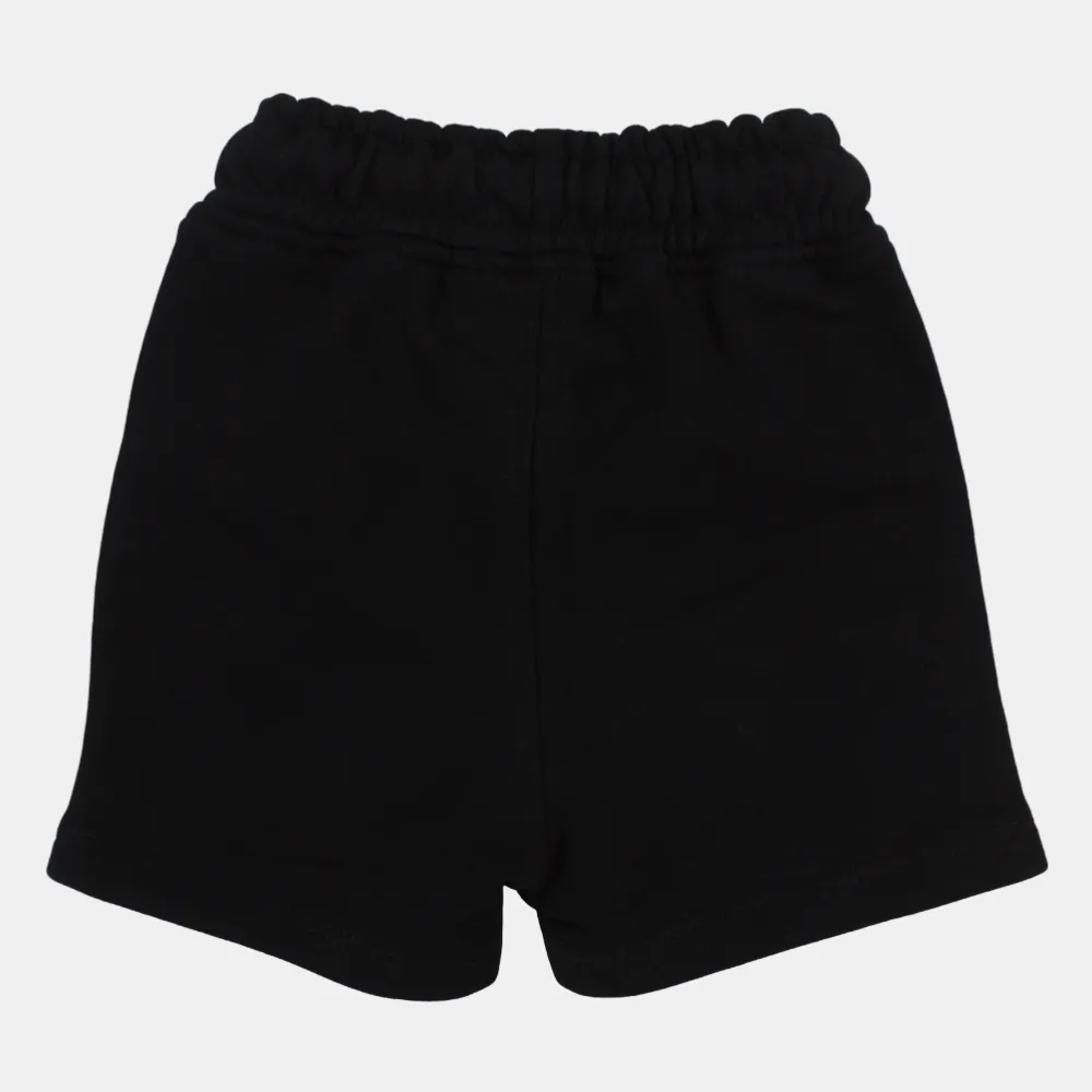 Unisex Baby Cotton Shorts – Black