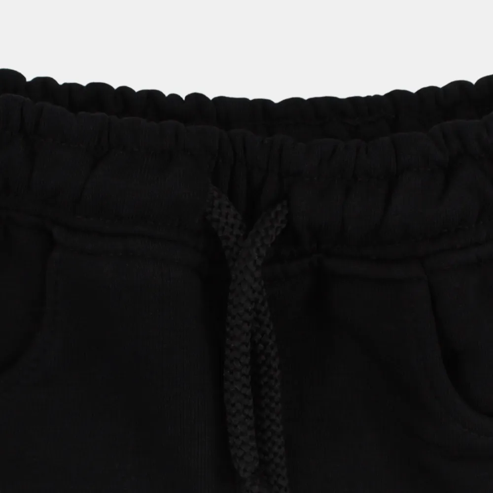 Unisex Baby Cotton Shorts – Black