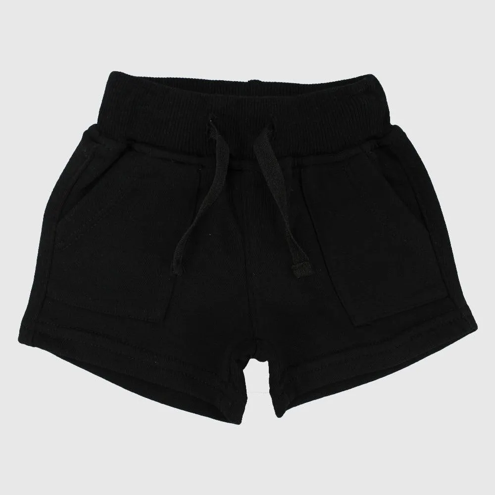 Unisex Black Comfy Shorts