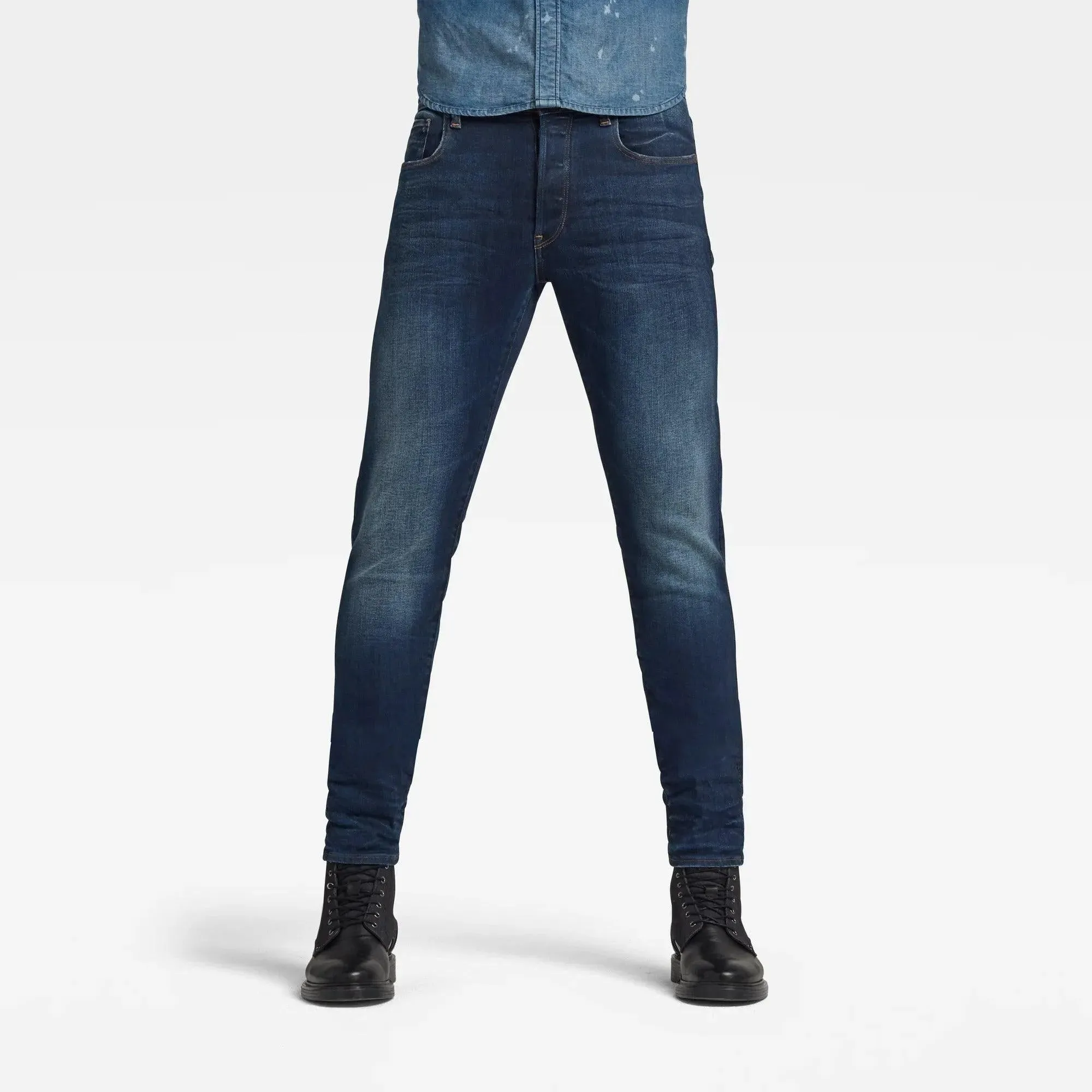 Vaqueros 3301 Slim Worn In Dusk Blue