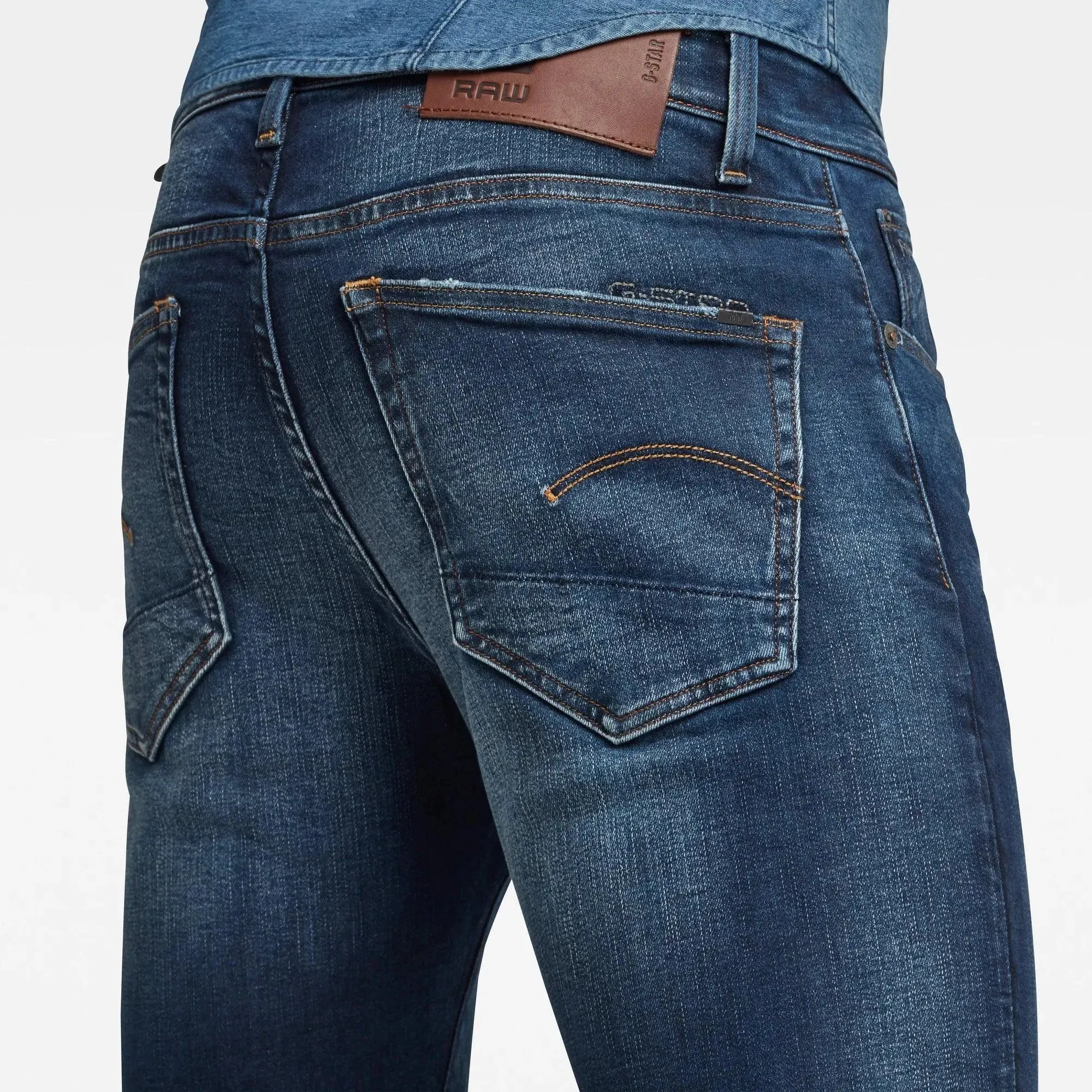 Vaqueros 3301 Slim Worn In Dusk Blue