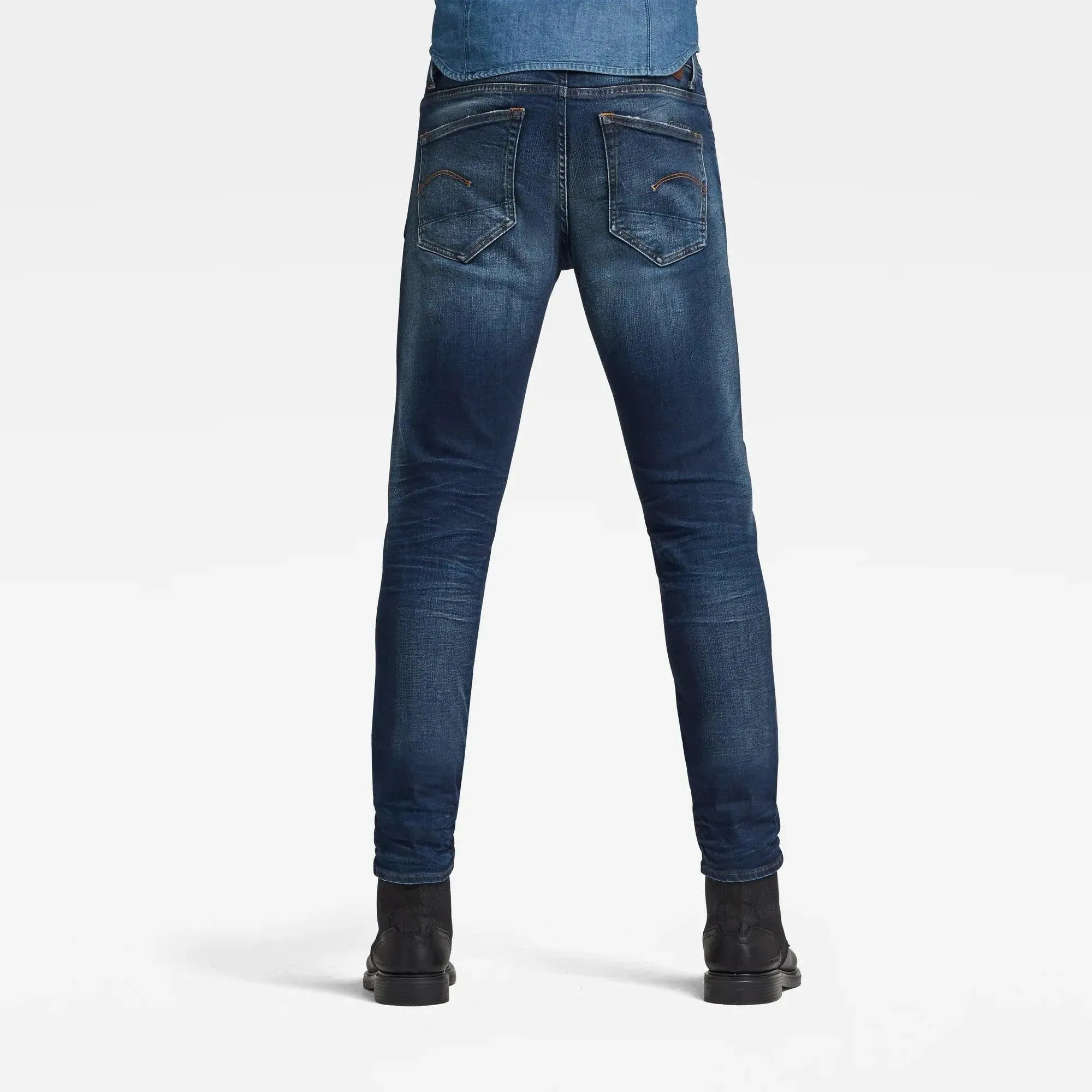 Vaqueros 3301 Slim Worn In Dusk Blue