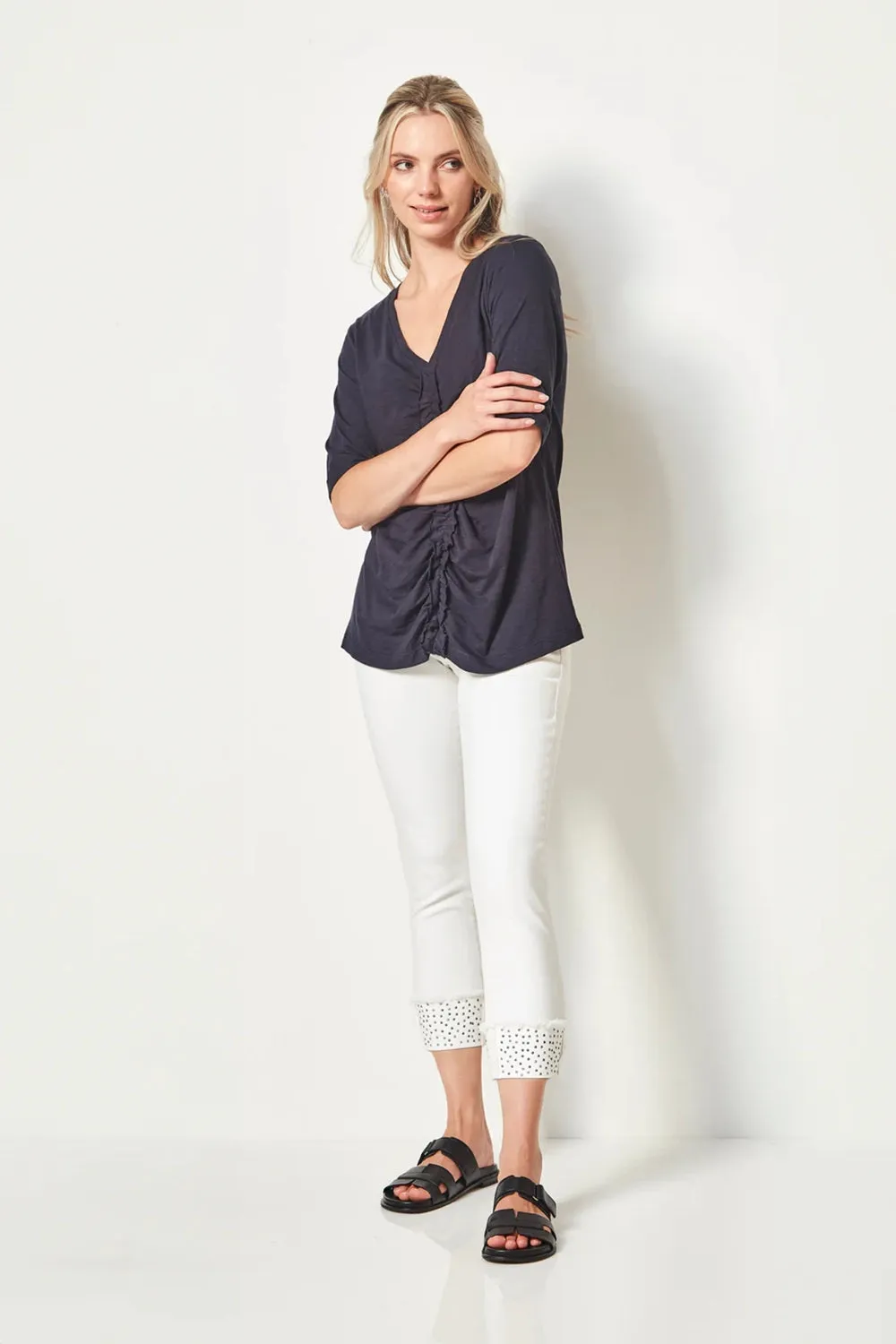 Verge Kali Jean in White 9289XBT