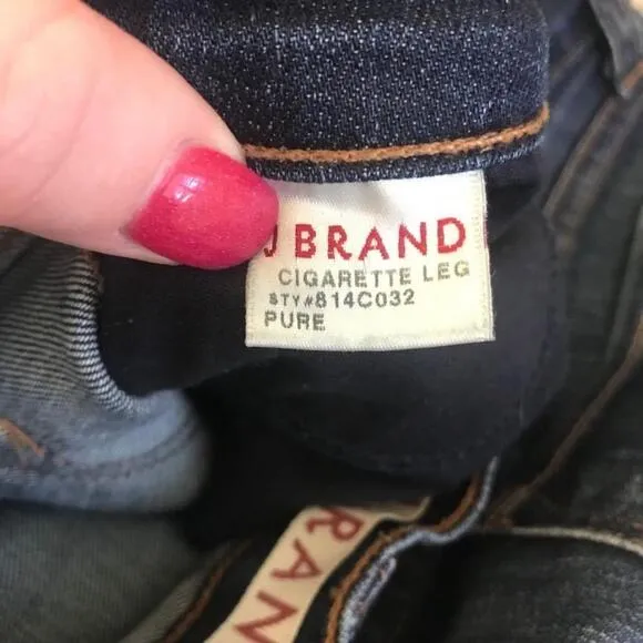 VGUC J. Brand Cigarette Leg Jeans | 34” Inseam
