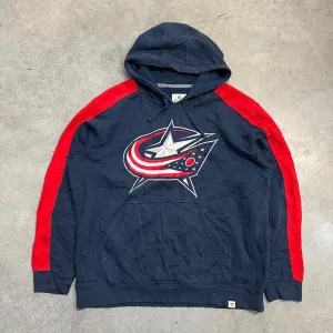 Vintage Blue Jackets Hoodie
