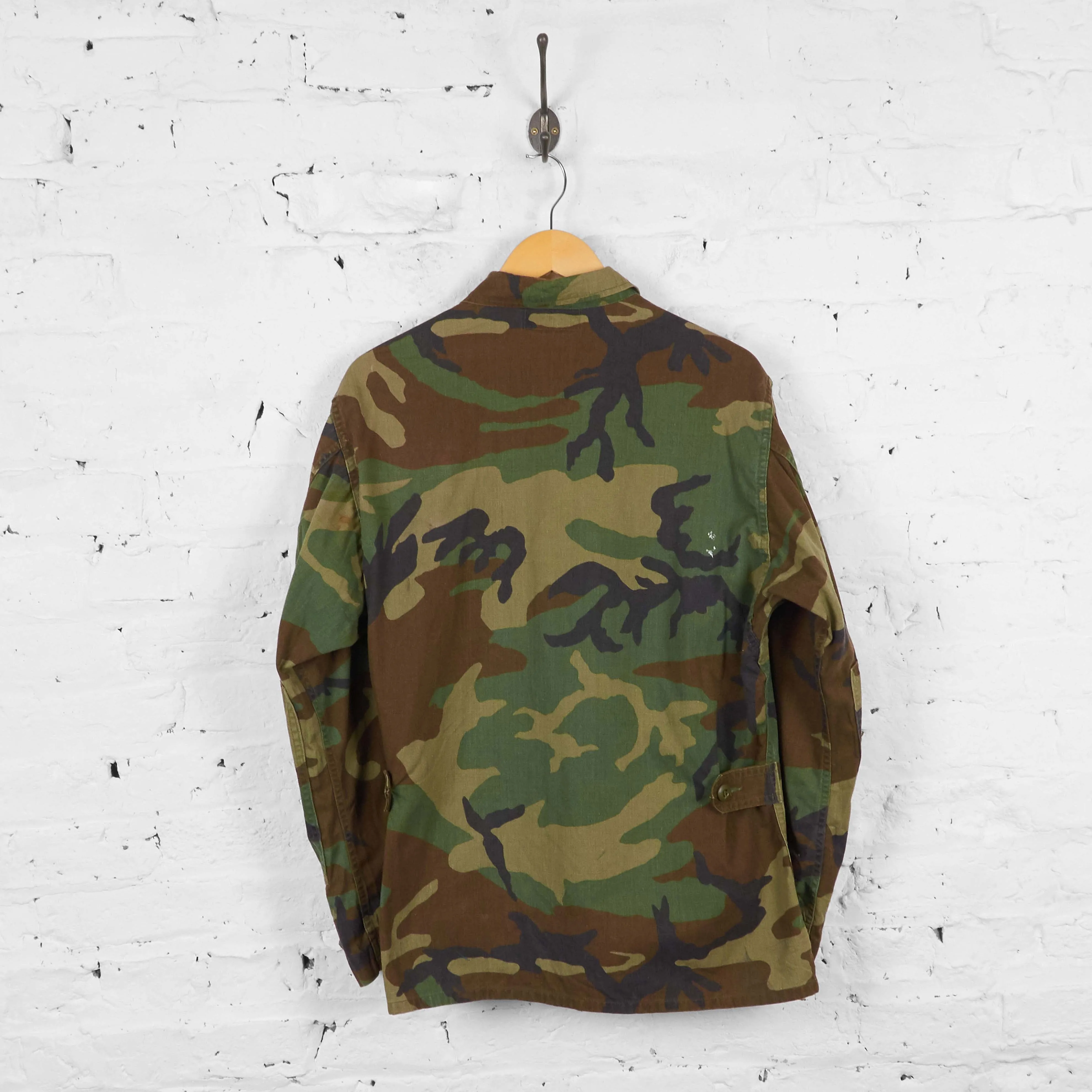 Vintage Camouflage Seabees Jacket - Green - M