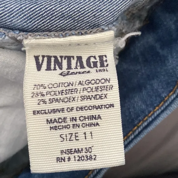 Vintage jeans size 11 in perfect condition
