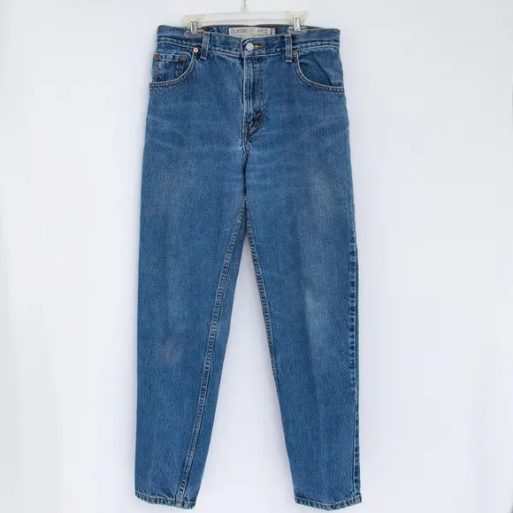 Vintage Levi’s high waist high rise Mom jean 550 Y2K vibe medium wash tapered 10