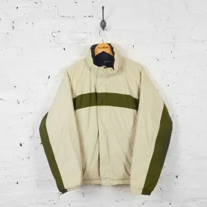 Vintage Nautica Reversible Puffa Jacket - Navy/Cream - XL